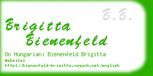 brigitta bienenfeld business card